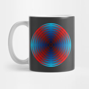 Fuzzy Circular Logic Blue 1 Mug